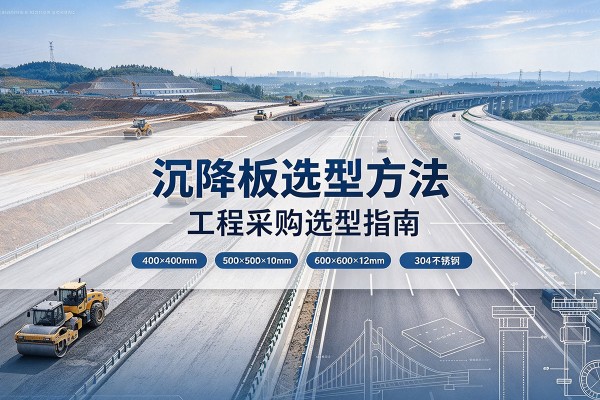 灵台沉降板选择方法