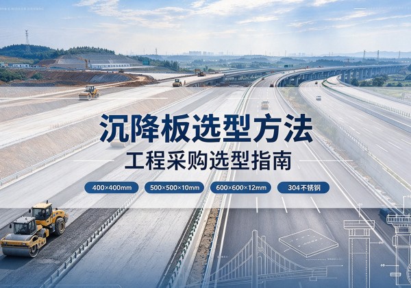 灵台沉降板选择方法